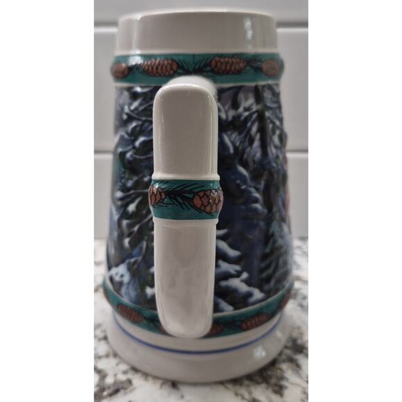 1993 Budweiser Holiday Stein Collection Special Delivery By Artist Nora Koerber - Picture 5 of 5